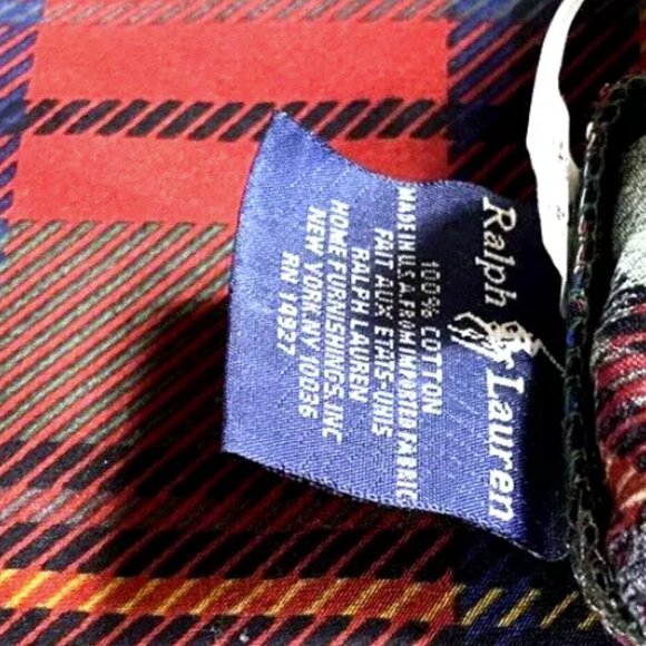 Vintage & Very Rare Ralph Lauren Destry King Pillowcase Discontinued Tartan 1 - Picture 3 of 5